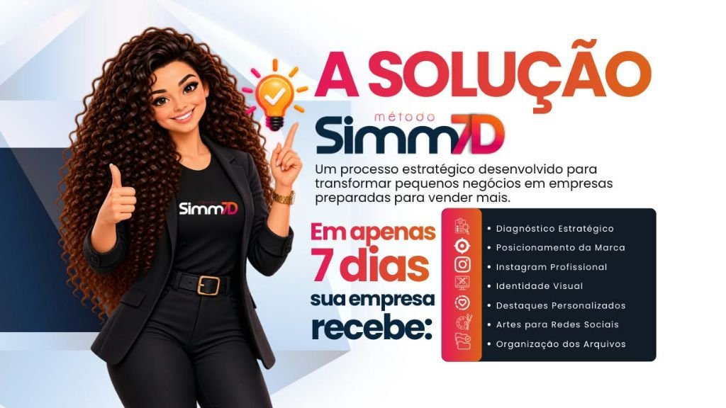 Apresentação do método Simm7D com a lista do que a empresa recebe em 7 dias